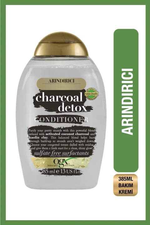 OGX مرطوبکننده و نرمکننده مو بدون سولفات Charcoal Detox 385 میلیلیتر