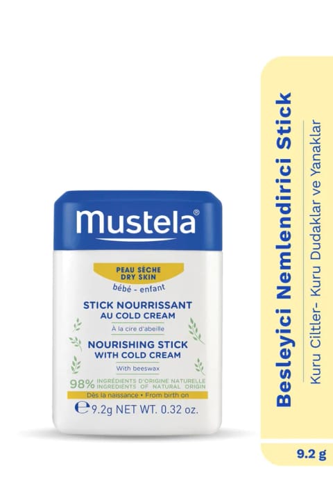 Mustela %98 طبیعی حاوی Cold Cream مرطوب‌کننده استیک برای پوست خشک نوزاد...