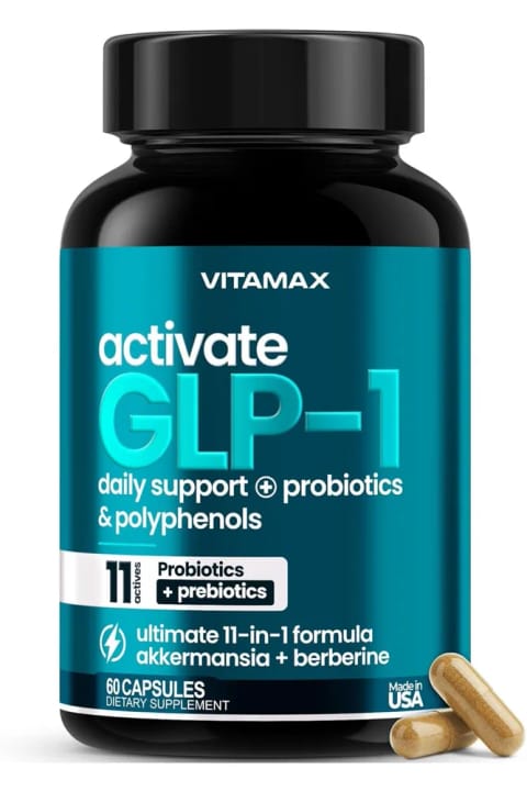 مکمل Vitamax Activate GLP-1 ساپورت ۶۰ کپسول ساخت آمریکا DaphneLabs