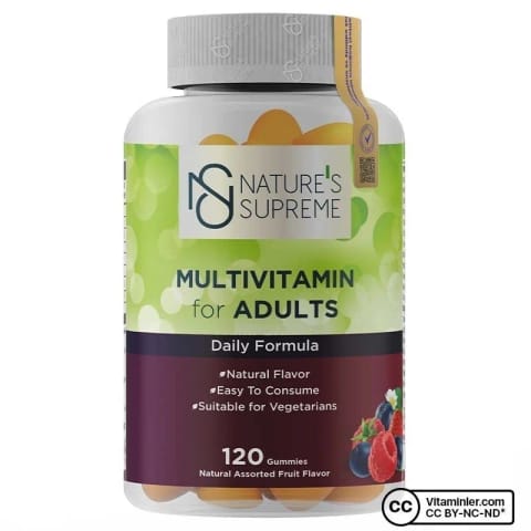 Nature's Supreme Gummies مولتی‌ویتامین بزرگسالان 120 عدد جویدنی