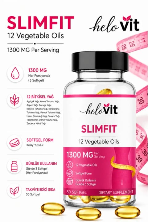 Helovit ۱۲ نوع روغن گیاهی (امگا ۳-۶-۹)، تعادل متابولیک، فرم و پشتیبانی رژیم