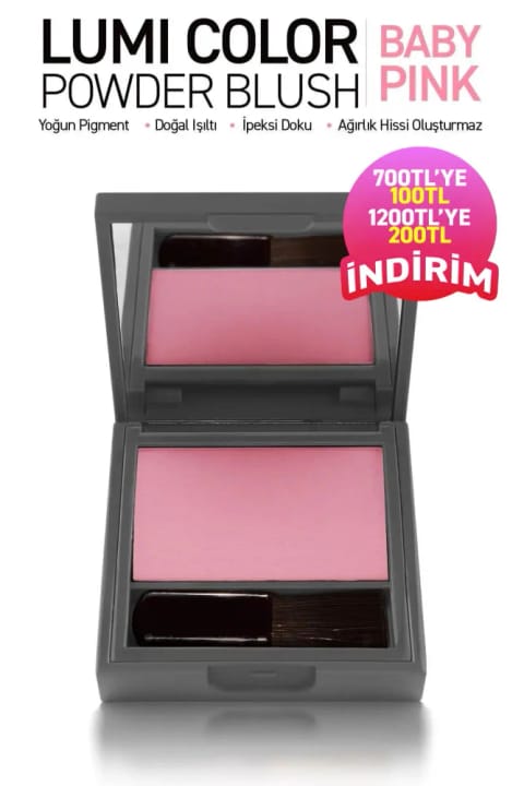 Alix Avien پودر رژ گونه با بافت ابریشمی فوقالعاده نرم و رنگدانه متراکم - Lumi Color — 150 Baby Pink