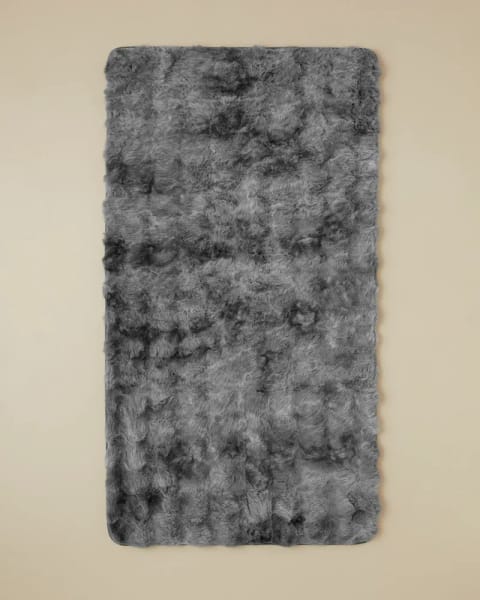 فرش پلوش Terra 80×150 سانتی‌متر طوسی