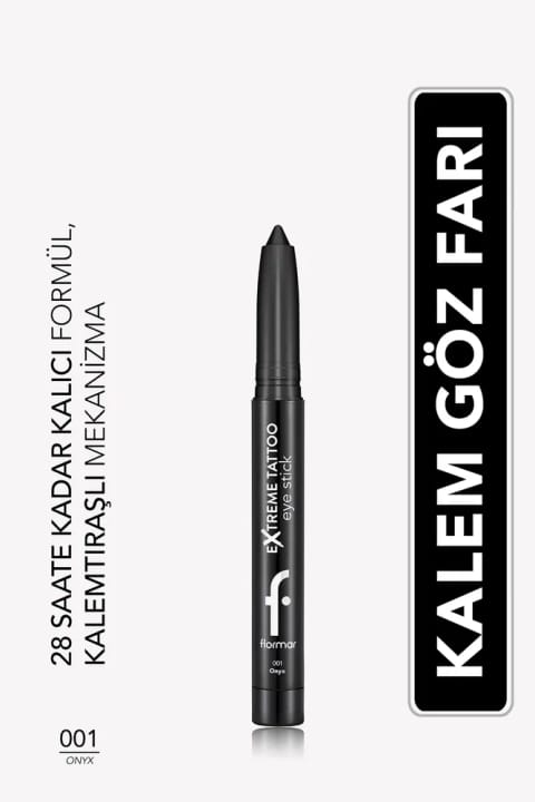 فلامر اکسترم تاتو مات ژل خط چشم و سایه استیک تراشدار — 001 Onyx