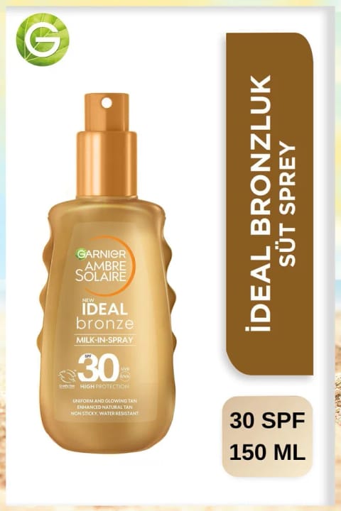 Garnier Ambre Solaire برنزه ایده‌آل ضدآفتاب اسپری SPF30 150ML
