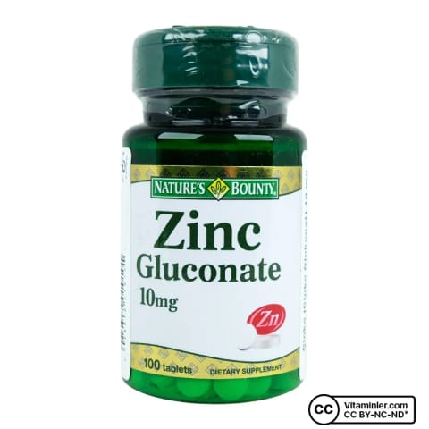 Nature's Bounty Zinc Gluconate 10 Mg 100 Tablet