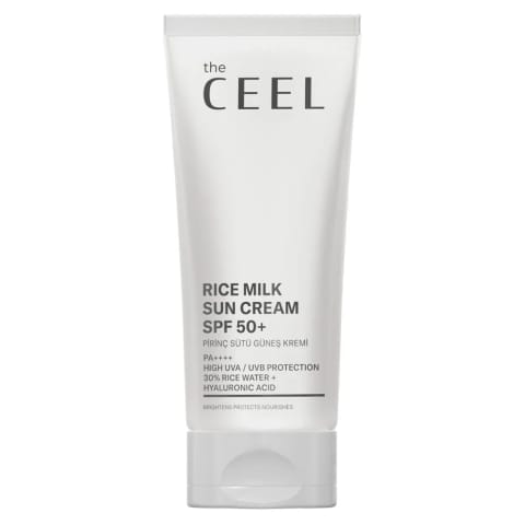 The Ceel کرم ضدلک و روشنکننده با شیر برنج و SPF 50+ حجم 50 میلیلیتر