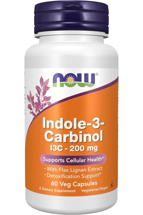 Now Foods ایندول-3-کاربینول ۲۰۰ میلی‌گرم، ۶۰ کپسول گیاهی