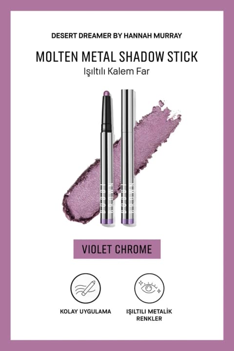 BOBBI BROWN Molten Metal Shadow Stick سایه چشم متالیک - Violet Chrome
