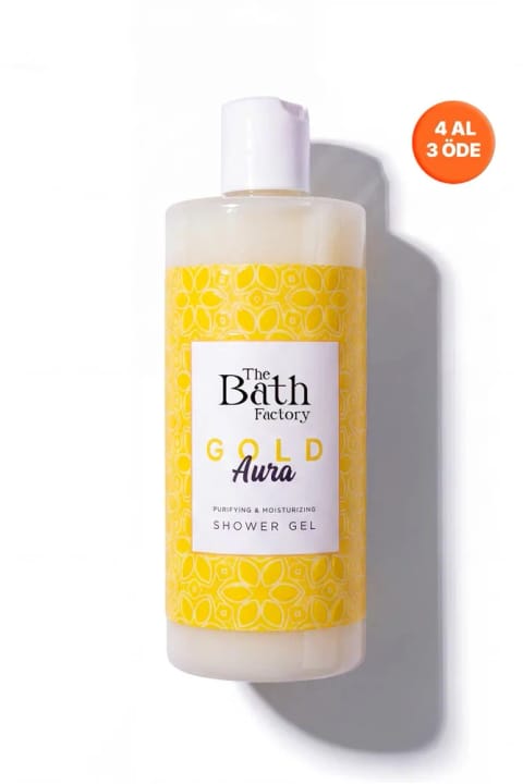 THE BATH FACTORY مرطوبکننده و مغذی دوش ژل Gold Aura 400 میلیلیتر