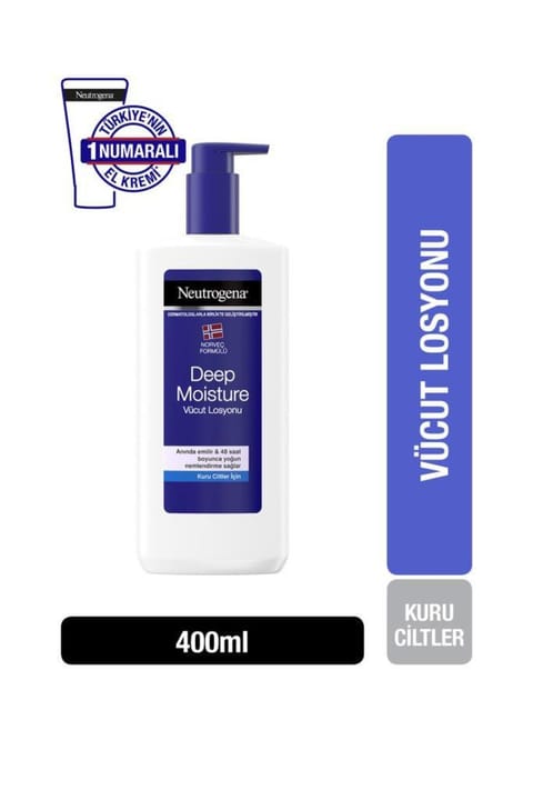 Neutrogena Deep Moisture لوسیون بدن 400 میلی‌لیتر