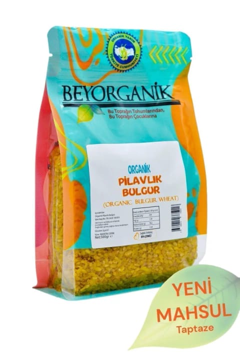 BEYORGANİK ارگانیک بلغور پلویی ۵۰۰ گرم (آزمایش شده برای سموم و آفلاتوکسین)
