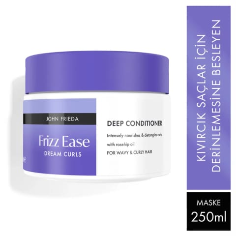John Frieda Frizz Ease Dream Curls ماسک مو فرهای بی‌نقص 250 میلی‌لیتر