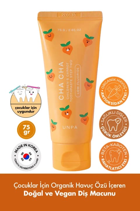 خمیردندان طبیعی و وگان کودکان UNPA Cha Cha