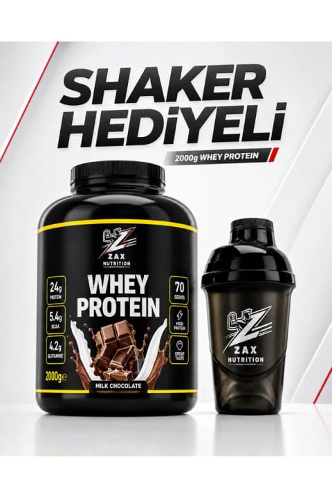 zax nutrition Whey Protein 2000 گرم هدیه شیکر