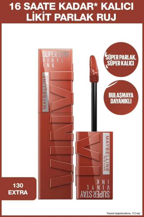 Maybelline New York Super Stay Vinyl Ink رژ مایع براق و ماندگار