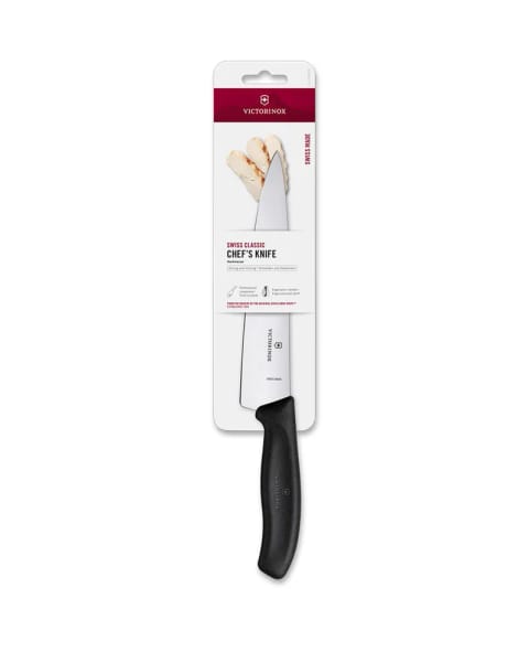 چاقوی خردکن Victorinox مدل 6.8003.19B فولاد ضدزنگ ۱۹ سانتی‌متری مشکی