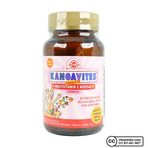 Solgar Kangavites مولتی‌ویتامین و مواد معدنی ۶۰ قرص