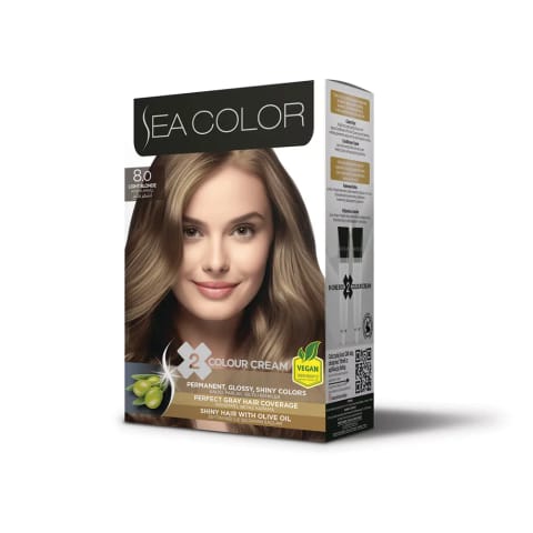 ست رنگ مو Sea Color 8.0 بلوند روشن