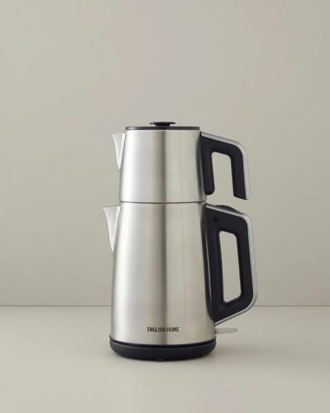 چای‌ساز و کتری English Home CMK 6010 Inox ۲ لیتر مشکی-کروم