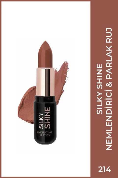 Golden Rose Silky Shine Hydrating Lipstick - رژ لب مرطوبکننده شماره 214
