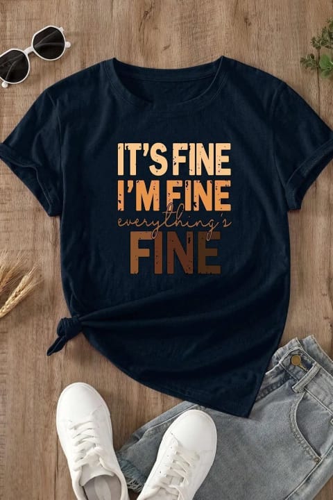 تیشرت چاپی Fine یونیسکس uyguntarz