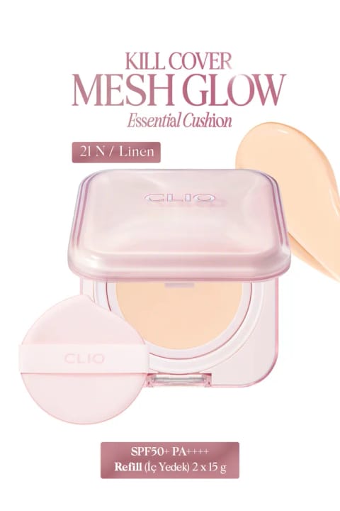 CLIO کوشن ست Hyaluronic Acid Kill Cover Mesh Glow Essential (21N...)