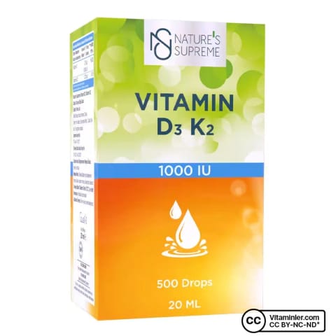 Nature's Supreme Vitamin D3 + K2 20 میلیلیتر قطره