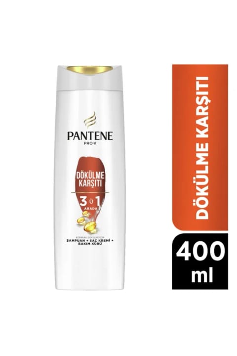 Pantene 400 ml شامپو 3 در 1 ضد ریزش مو