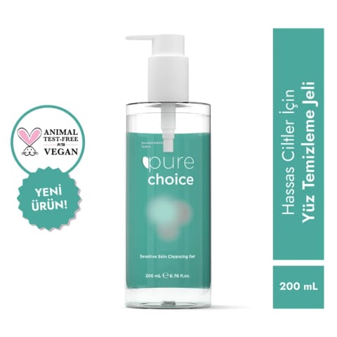 Pure Choice ژل شستشوی صورت برای پوستهای حساس ۲۰۰ میلیلیتر