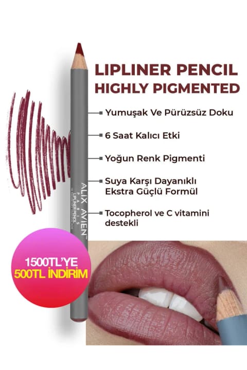 Alix Avien خط لب ماندگار و مرطوبکننده بدون پخش شدن — 18 Raspberry Marmalade