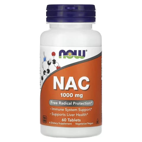 NOW Foods N-Acetyl Cysteine NAC Liver Health 1,000 mg 60 Tablets