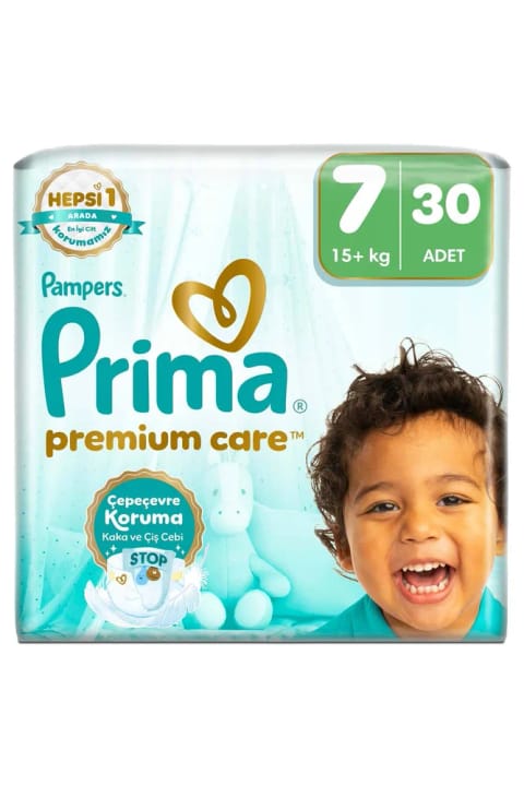 Prima Premium Care پوشک بچه شماره ۷ بسته اقتصادی ۳۰ عددی