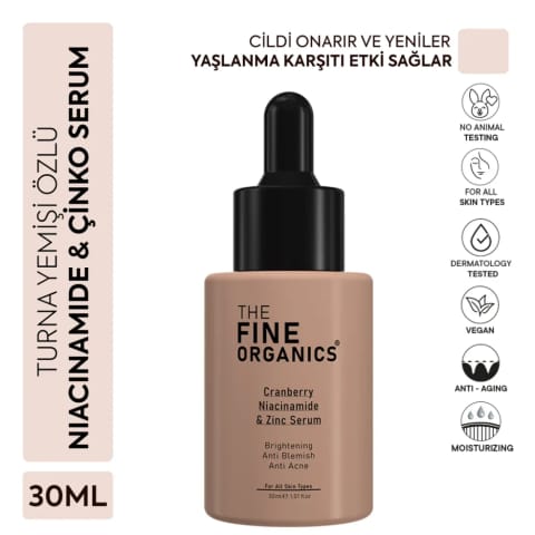The Fine Organics سرم نیاسینامید و زینک با عصاره کرنبری ضد لک و روشن‌کننده ۳۰ میلی‌لیتر
