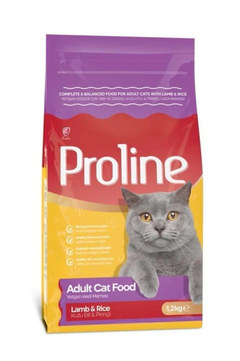 Proline غذای خشک گربهٔ بالغ با بره و برنج ۱٫۲ کیلوگرم