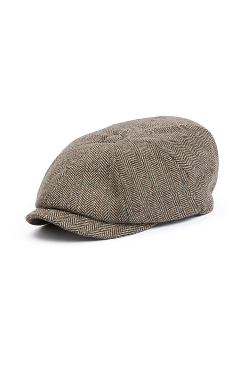 کلاه بیسبالی Barbour Fyne Tweed Baker BR71 Brown