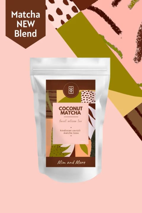 میماِن مور Coconut Matcha - ماچا با طعم نارگیل، 100 گرم
