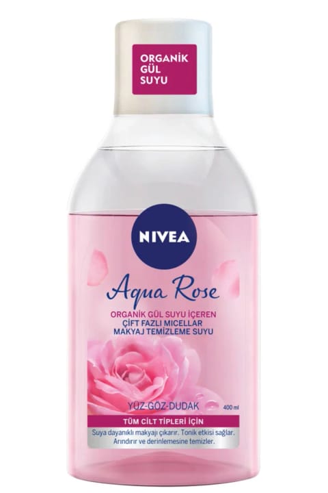 NIVEA میسلار واتر گل سرخ دو فاز پاککننده آرایش ۴۰۰ میلیلیتر
