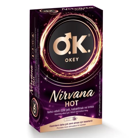 Okey Nirvana Hot کاندوم 10 عددی