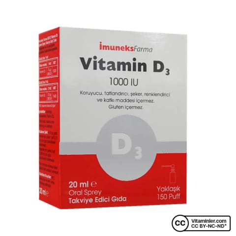 ایمونکس ویتامین D3 اسپری 1000 IU 20 میلیلیتر