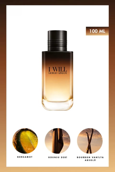Giorgio Armani I Will Edp ادو پرفیوم مردانه 100 میل 3614274492163
