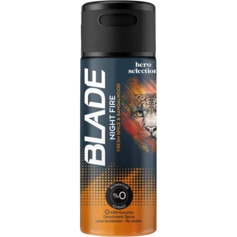Blade Night Fire دئودورانت اسپری ۱۵۰ میلی‌لیتر