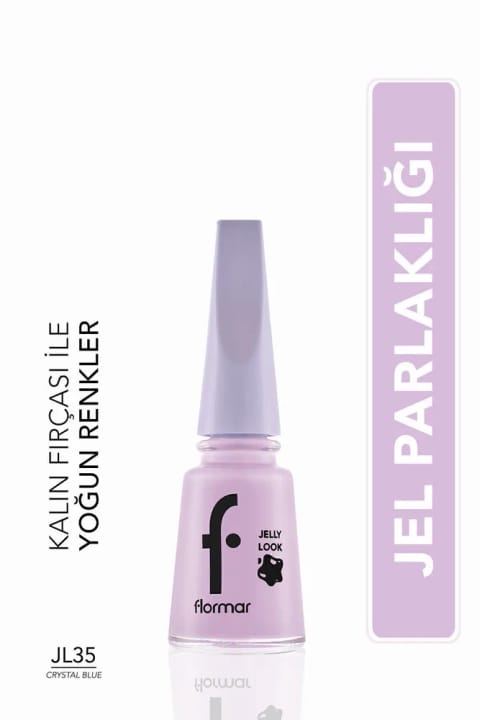 لاک فلورمار - Jelly Look Nail Enamel Crystal Blue