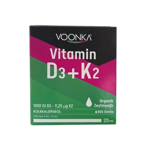 وونکا ویتامین D3 + K2 قطره ۲۵ میلیلیتر