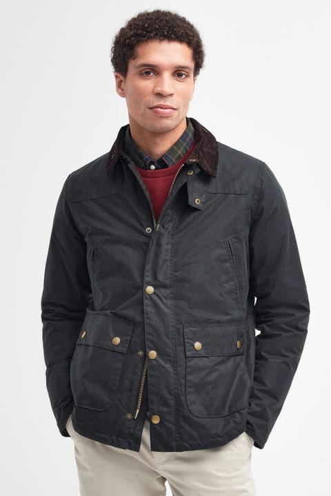 کاپشن روغنی Barbour Reelin SG51 Sage