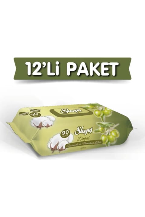 دستمال مرطوب بچه Sleepy با روغن زیتون 90×12