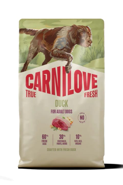 Carnilove TRUE FRESH بدون غلات غذای خشک بزرگسالان سگ با گوشت اردک 1.5 کیلوگرم