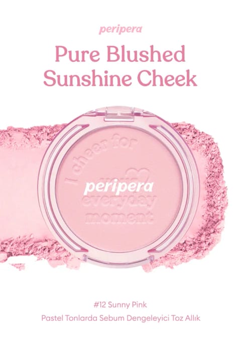 پریپرا رژگونه پودری متعادلکننده سبوم با رنگهای پاستلی — 12 Sunny Pink