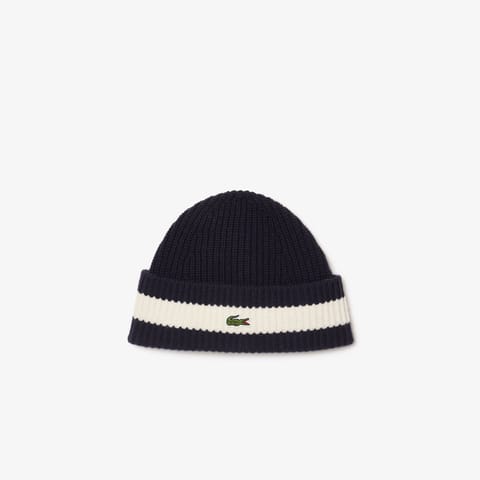 کلاه بافت Lacoste یونیسکس سرمه‌ای