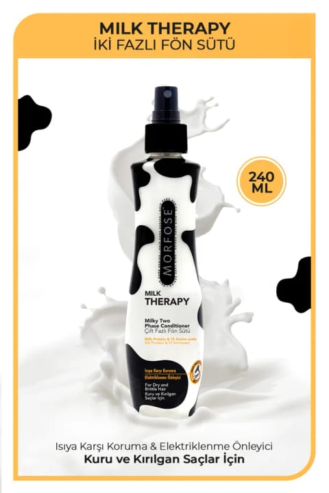 مورفوز Milk Therapy اسپری محافظ مو در برابر حرارت ۲۴۰ میلیلیتر